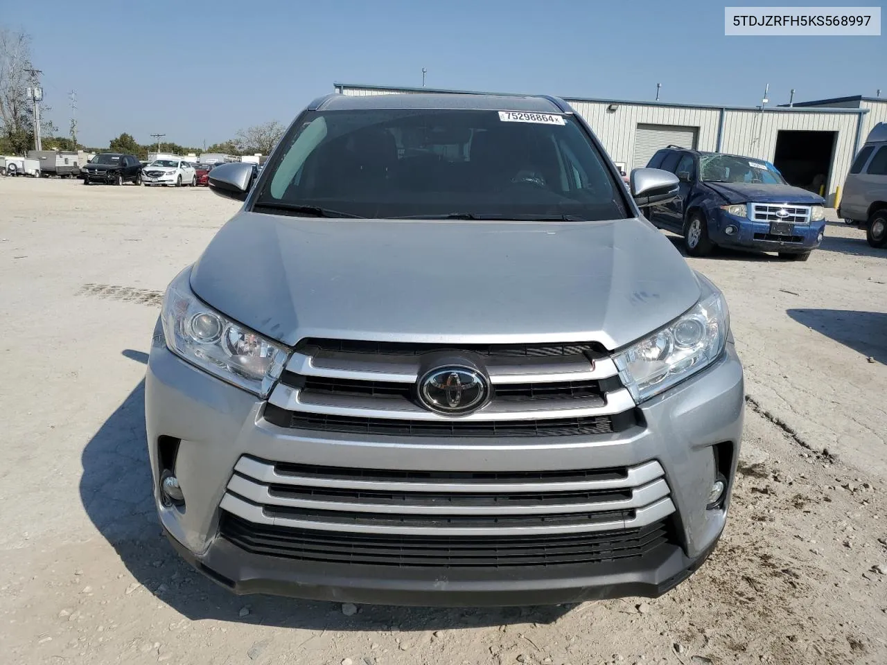 2019 Toyota Highlander Se VIN: 5TDJZRFH5KS568997 Lot: 75298864