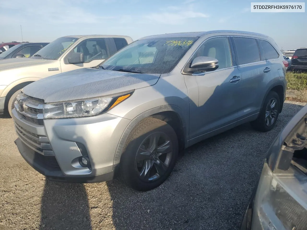 2019 Toyota Highlander Limited VIN: 5TDDZRFH3KS976170 Lot: 75406374