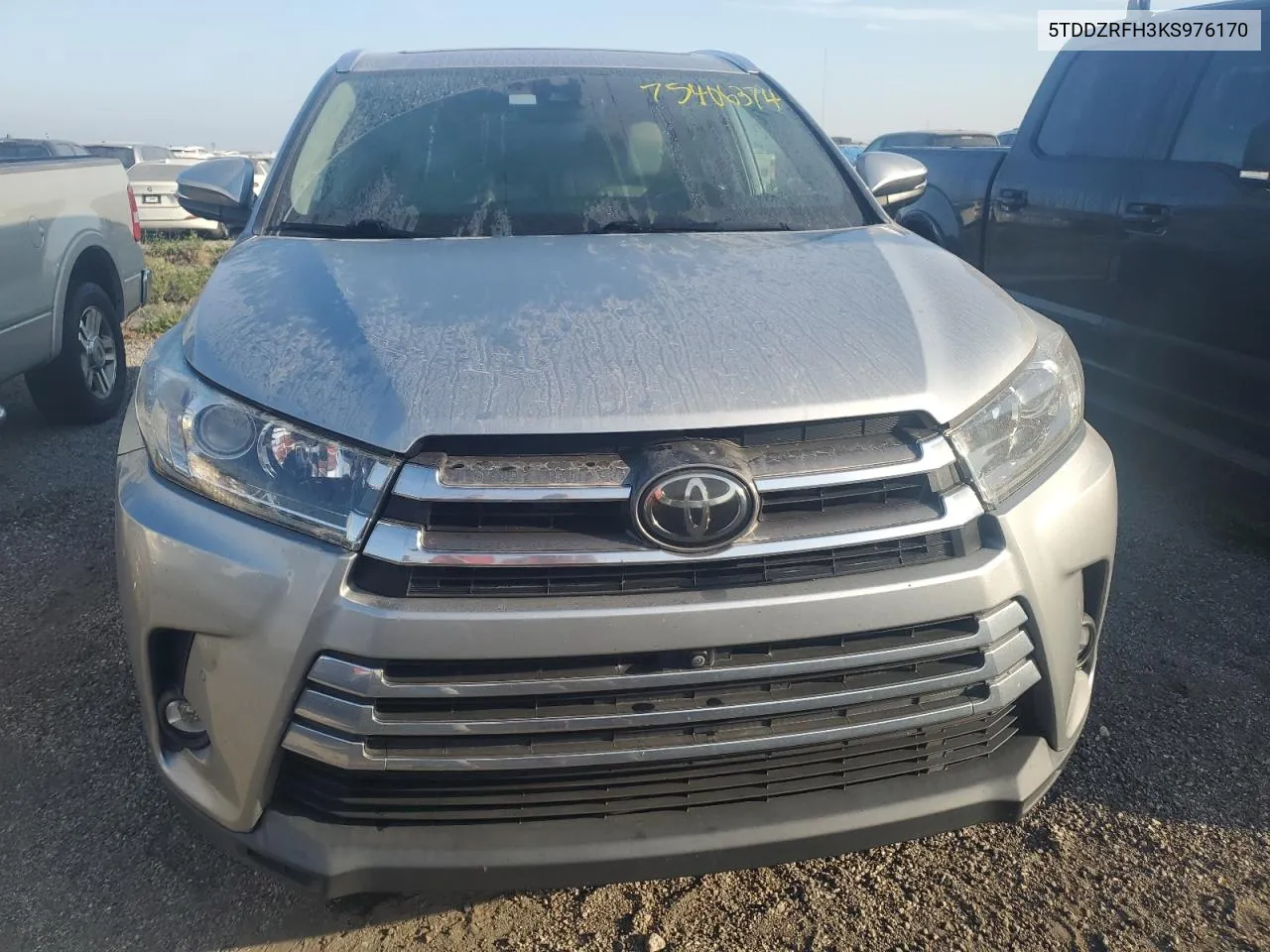 2019 Toyota Highlander Limited VIN: 5TDDZRFH3KS976170 Lot: 75406374