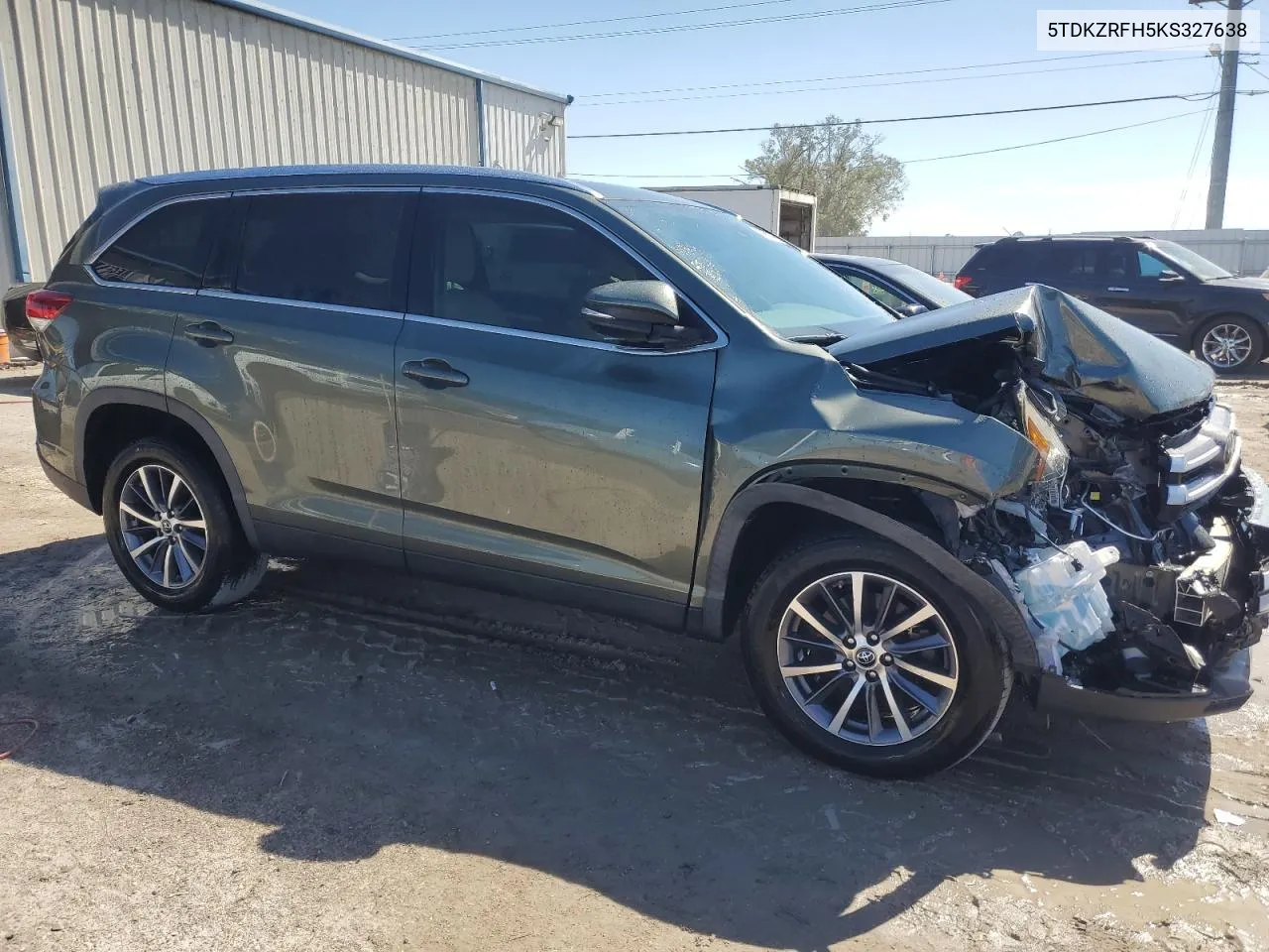 2019 Toyota Highlander Se VIN: 5TDKZRFH5KS327638 Lot: 76018864