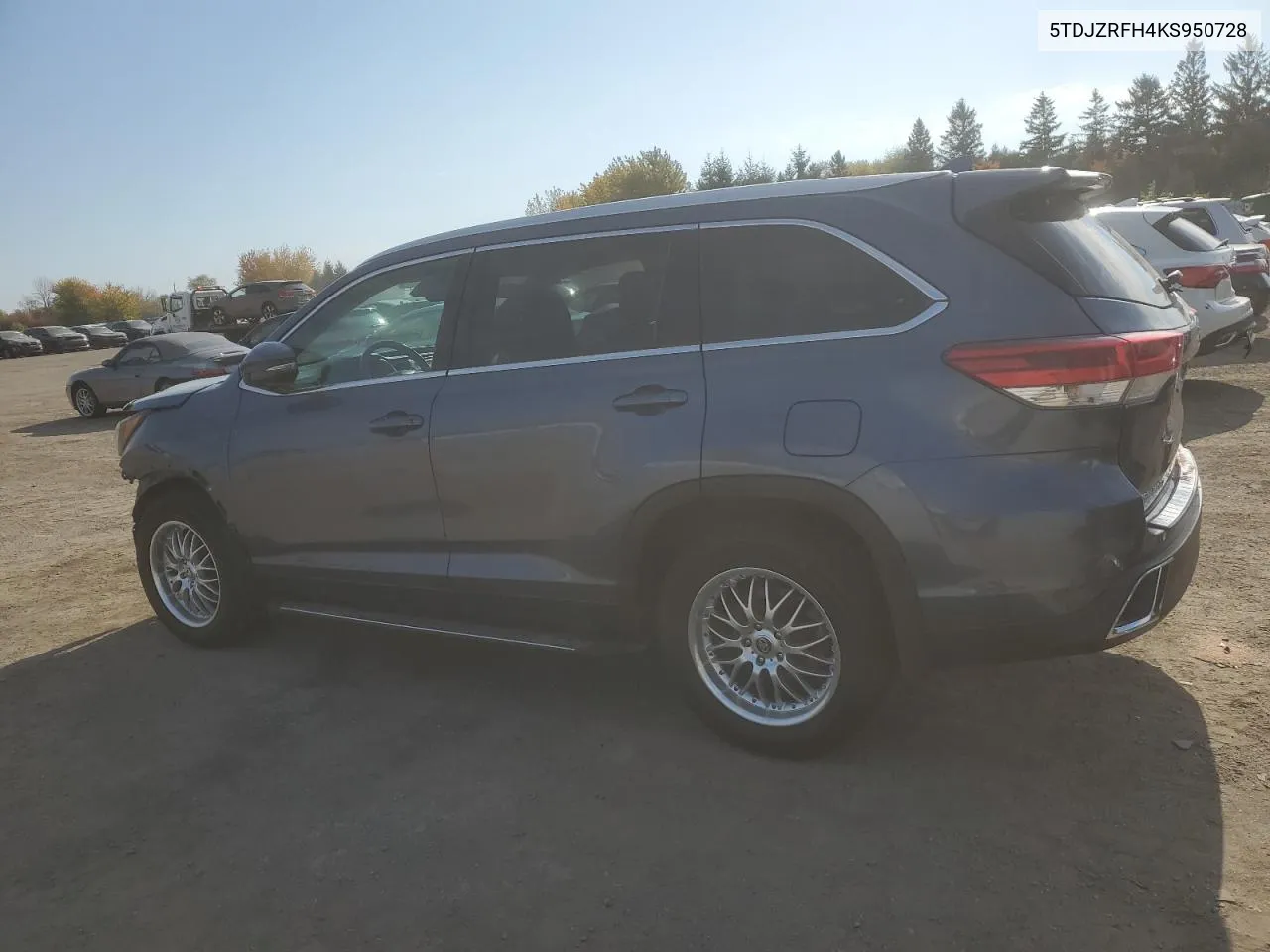 2019 Toyota Highlander Se VIN: 5TDJZRFH4KS950728 Lot: 76727144