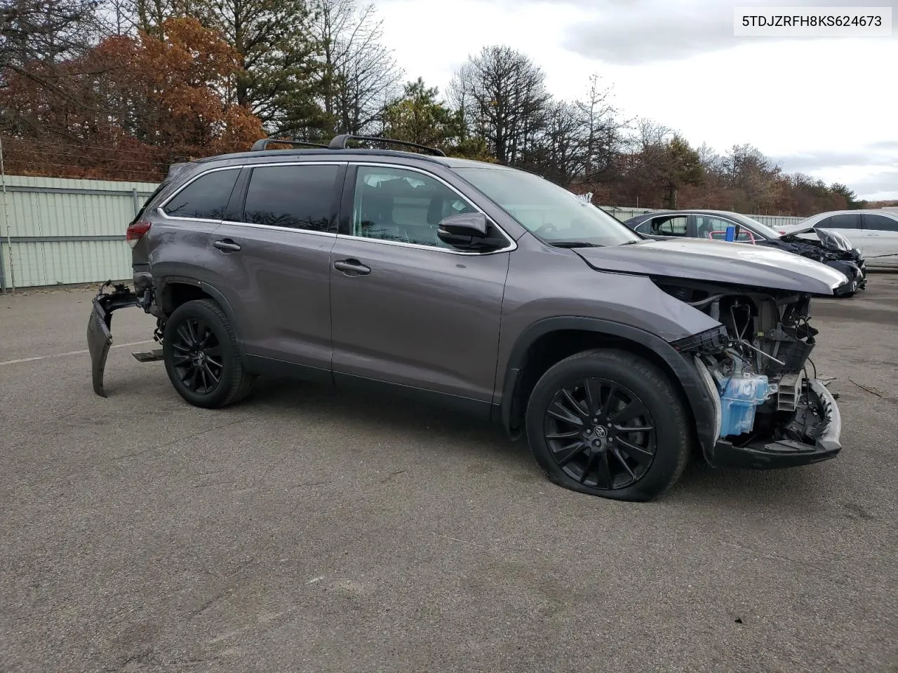 2019 Toyota Highlander Se VIN: 5TDJZRFH8KS624673 Lot: 76745724