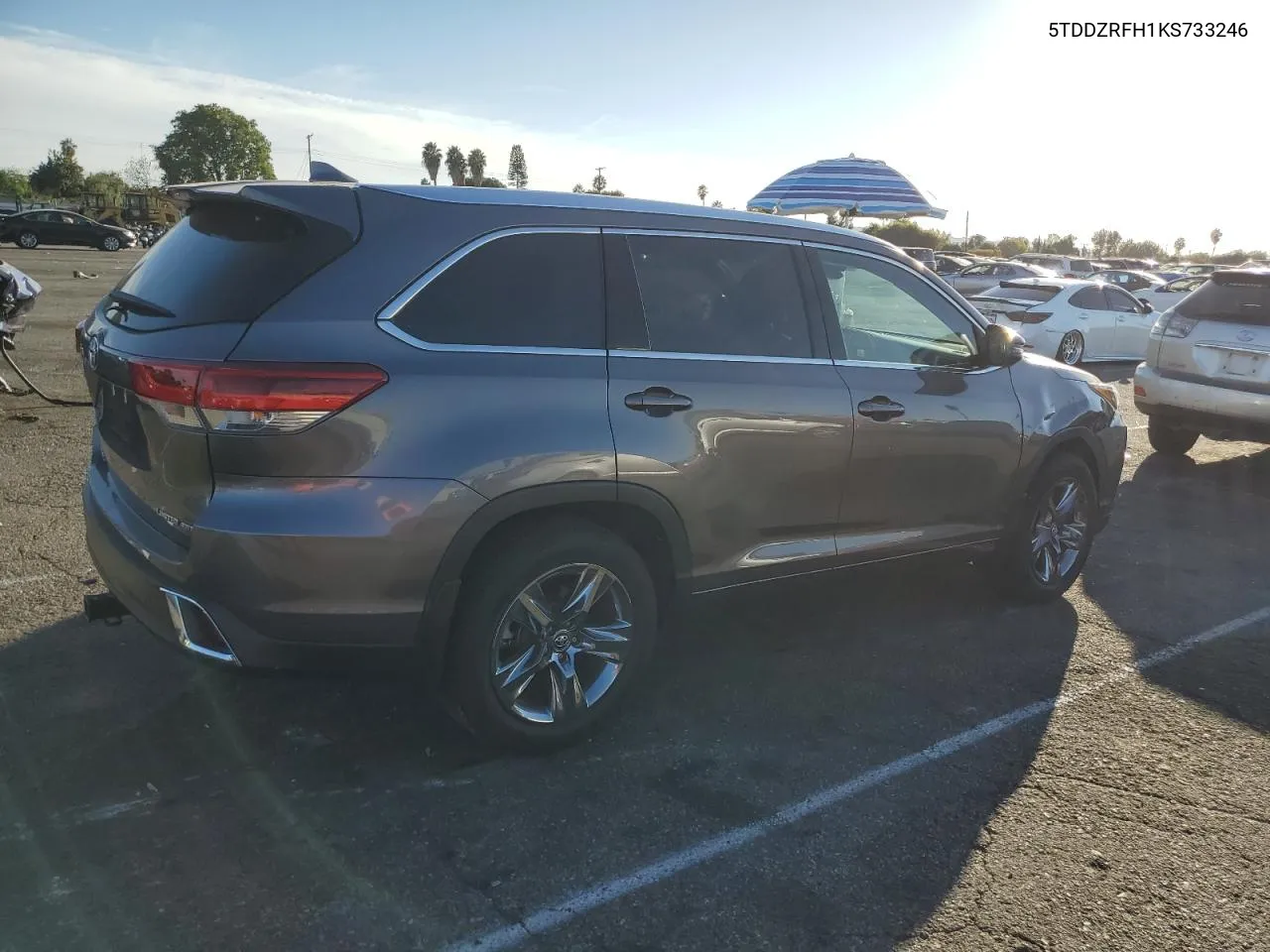 2019 Toyota Highlander Limited VIN: 5TDDZRFH1KS733246 Lot: 77037394