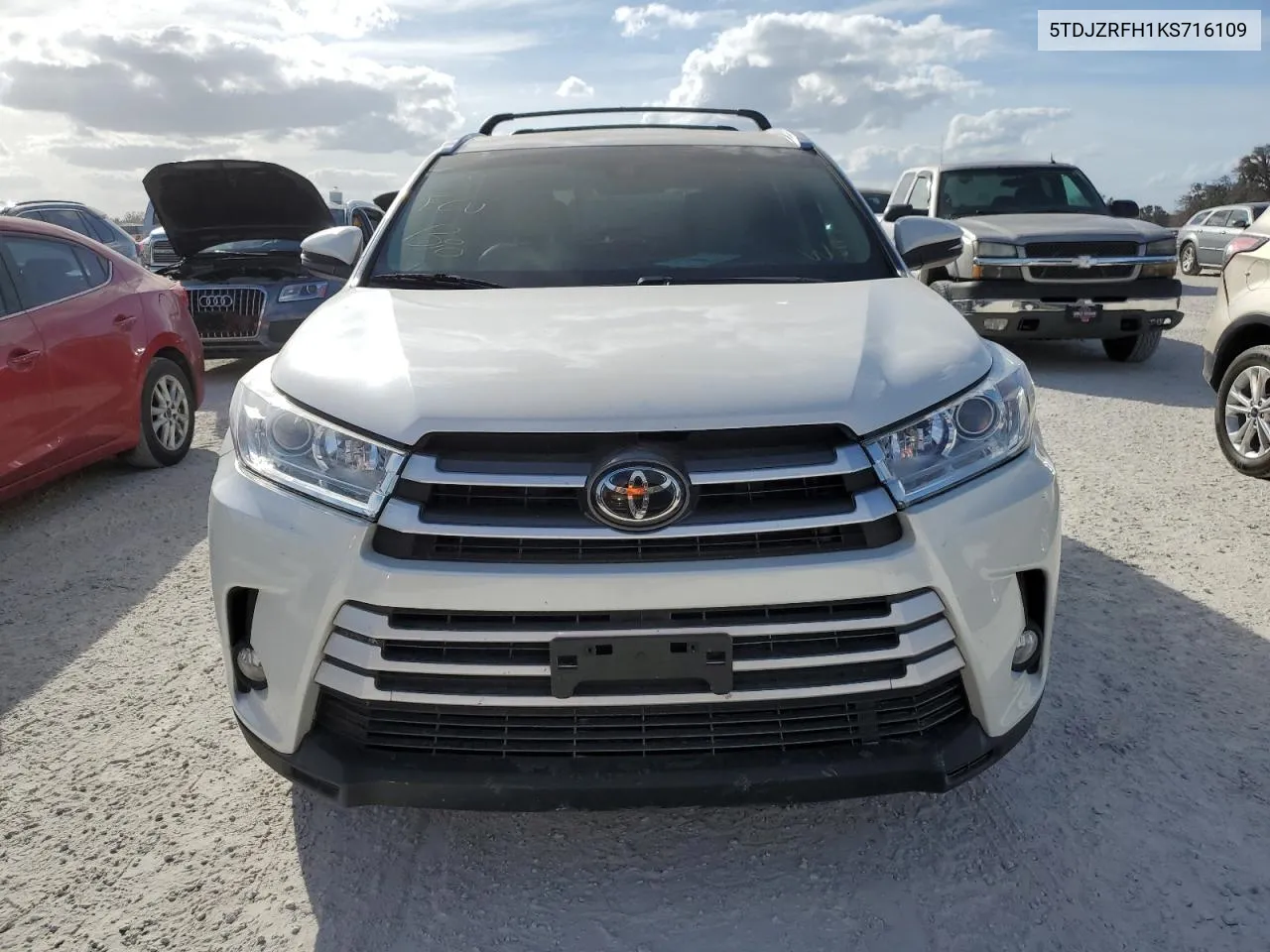 2019 Toyota Highlander Se VIN: 5TDJZRFH1KS716109 Lot: 77124854