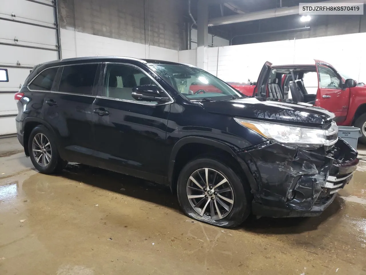 2019 Toyota Highlander Se VIN: 5TDJZRFH8KS570419 Lot: 77456114