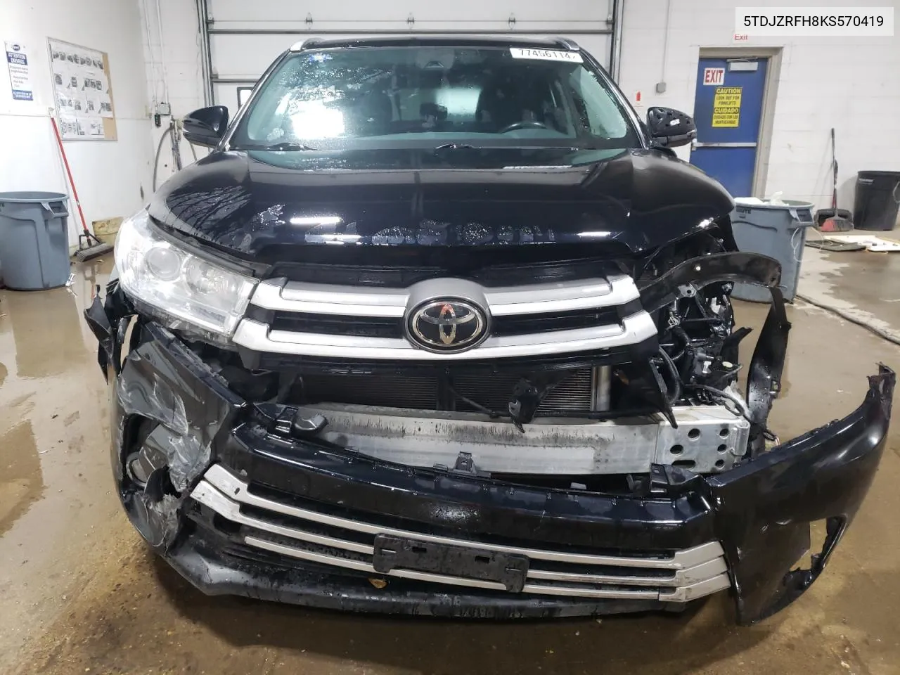 2019 Toyota Highlander Se VIN: 5TDJZRFH8KS570419 Lot: 77456114