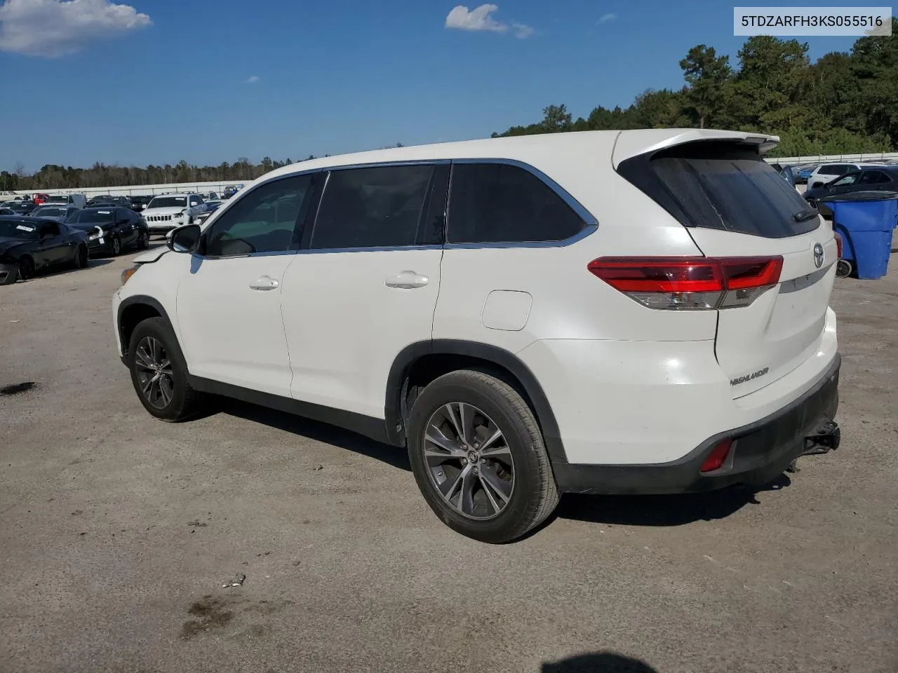 2019 Toyota Highlander Le VIN: 5TDZARFH3KS055516 Lot: 77583474