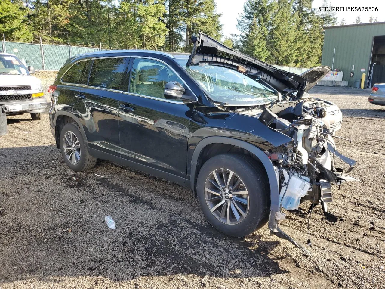 2019 Toyota Highlander Se VIN: 5TDJZRFH5KS625506 Lot: 77620444