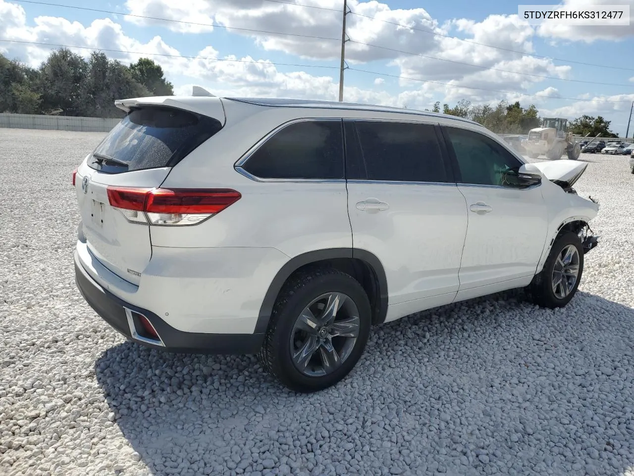 2019 Toyota Highlander Limited VIN: 5TDYZRFH6KS312477 Lot: 77824854