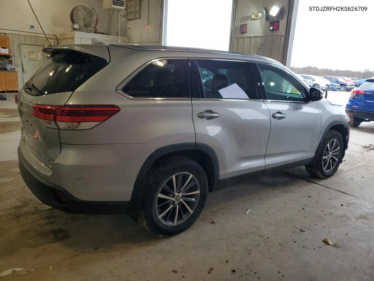 2019 Toyota Highlander Se VIN: 5TDJZRFH2KS626709 Lot: 78068024