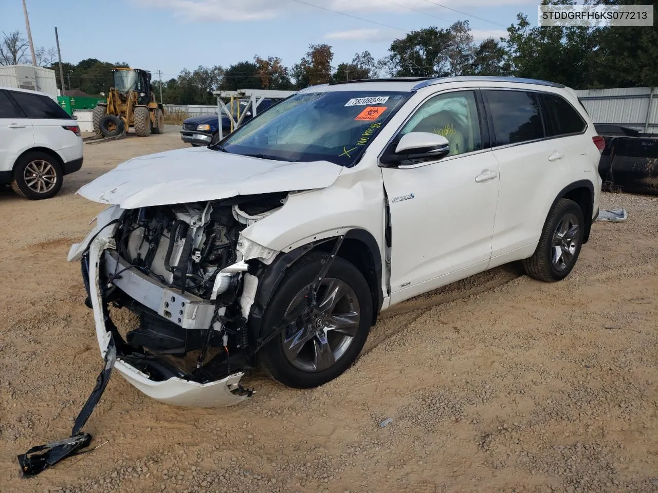 2019 Toyota Highlander Hybrid Limited VIN: 5TDDGRFH6KS077213 Lot: 78209544