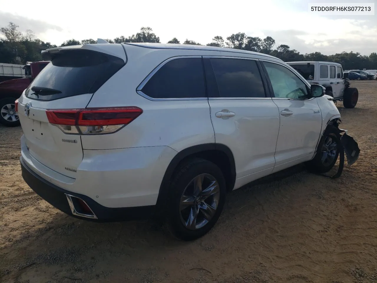 2019 Toyota Highlander Hybrid Limited VIN: 5TDDGRFH6KS077213 Lot: 78209544