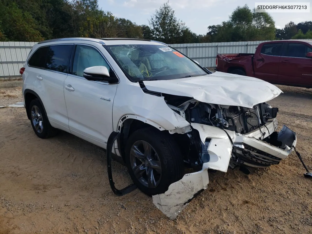 2019 Toyota Highlander Hybrid Limited VIN: 5TDDGRFH6KS077213 Lot: 78209544