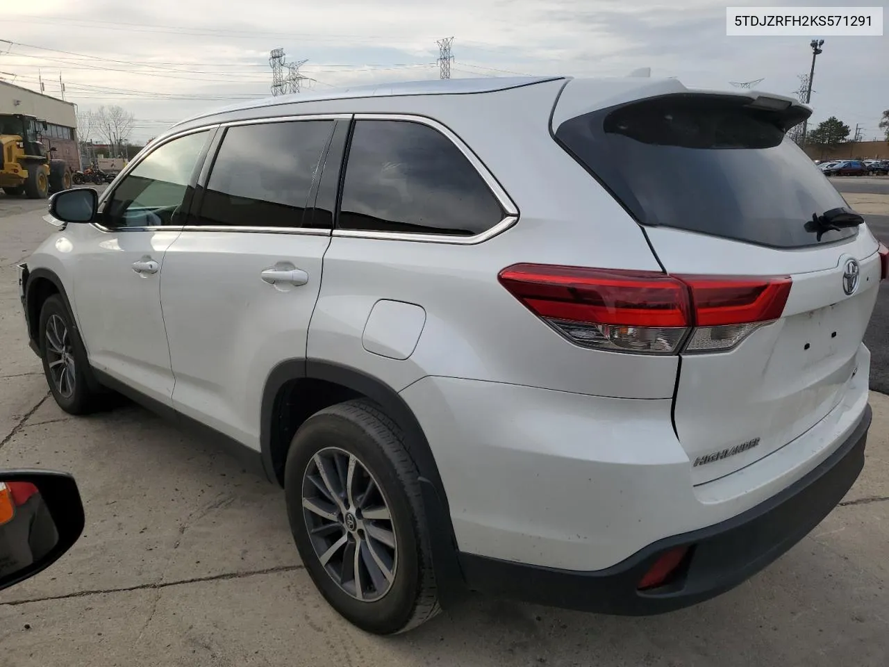 2019 Toyota Highlander Se VIN: 5TDJZRFH2KS571291 Lot: 78226874