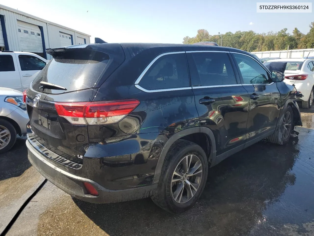 2019 Toyota Highlander Le VIN: 5TDZZRFH9KS360124 Lot: 78233034