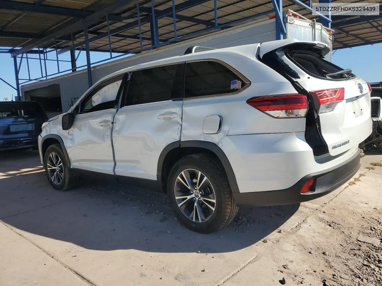 2019 Toyota Highlander Le VIN: 5TDZZRFH0KS329439 Lot: 78406574