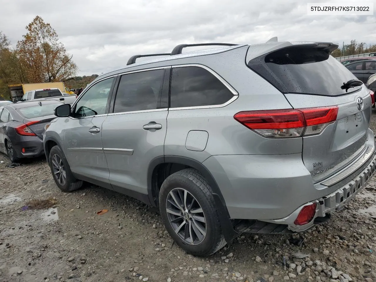 2019 Toyota Highlander Se VIN: 5TDJZRFH7KS713022 Lot: 78667444