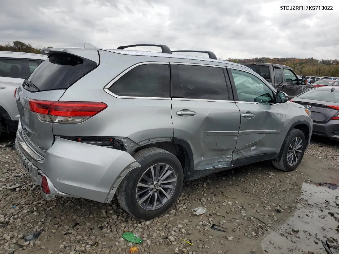 2019 Toyota Highlander Se VIN: 5TDJZRFH7KS713022 Lot: 78667444