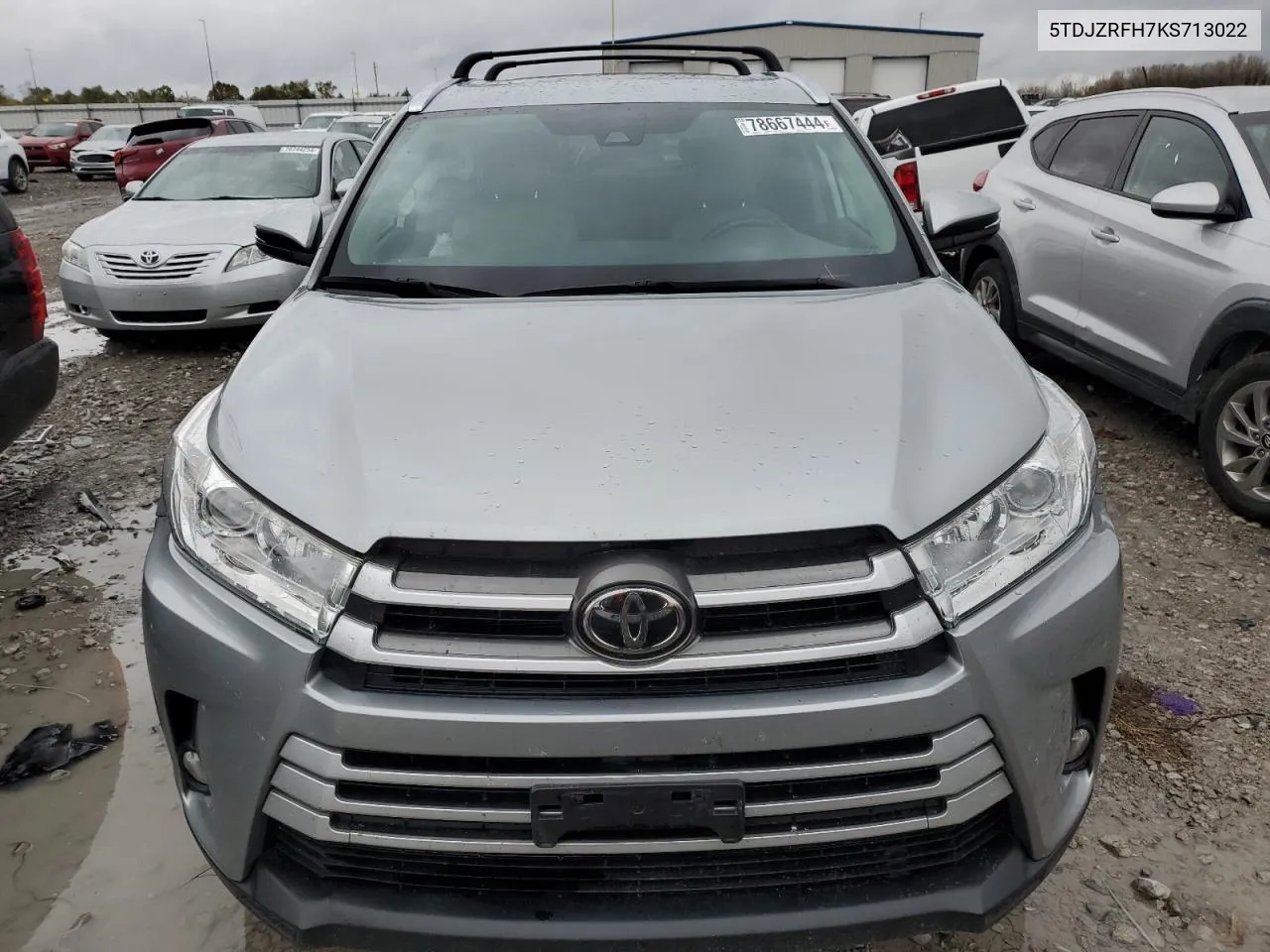 2019 Toyota Highlander Se VIN: 5TDJZRFH7KS713022 Lot: 78667444