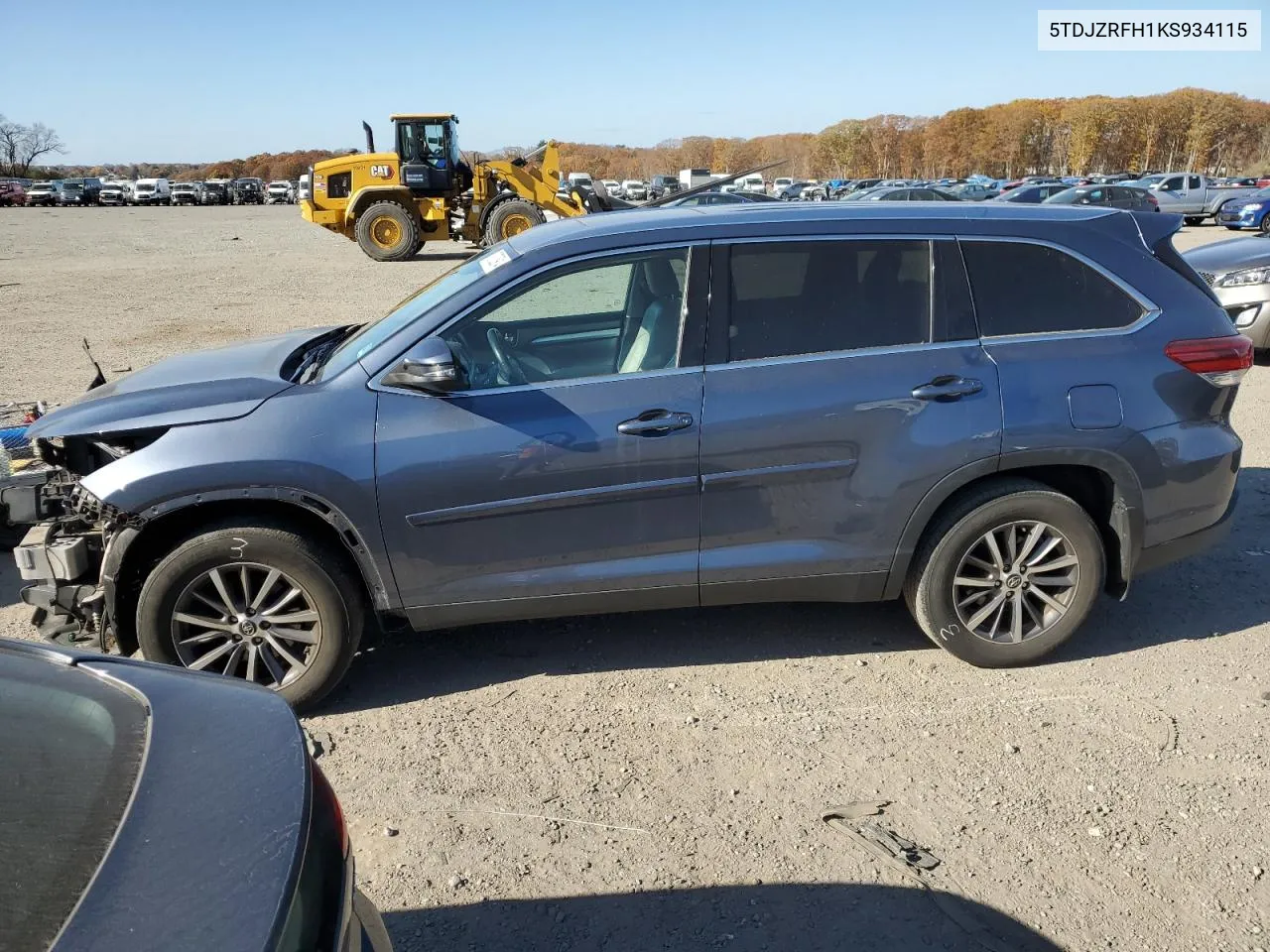 2019 Toyota Highlander Se VIN: 5TDJZRFH1KS934115 Lot: 78703914