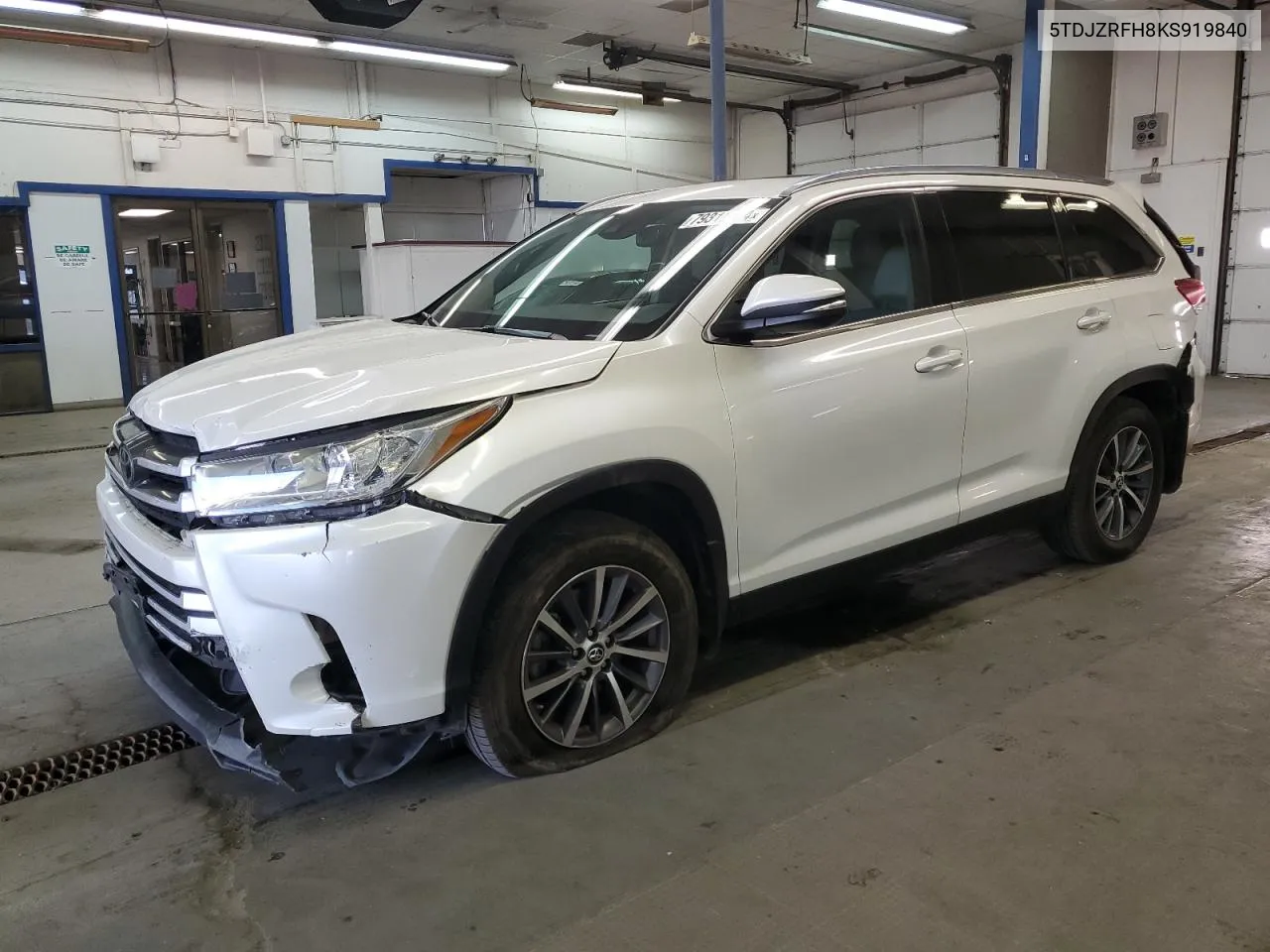 2019 Toyota Highlander Se VIN: 5TDJZRFH8KS919840 Lot: 79318214