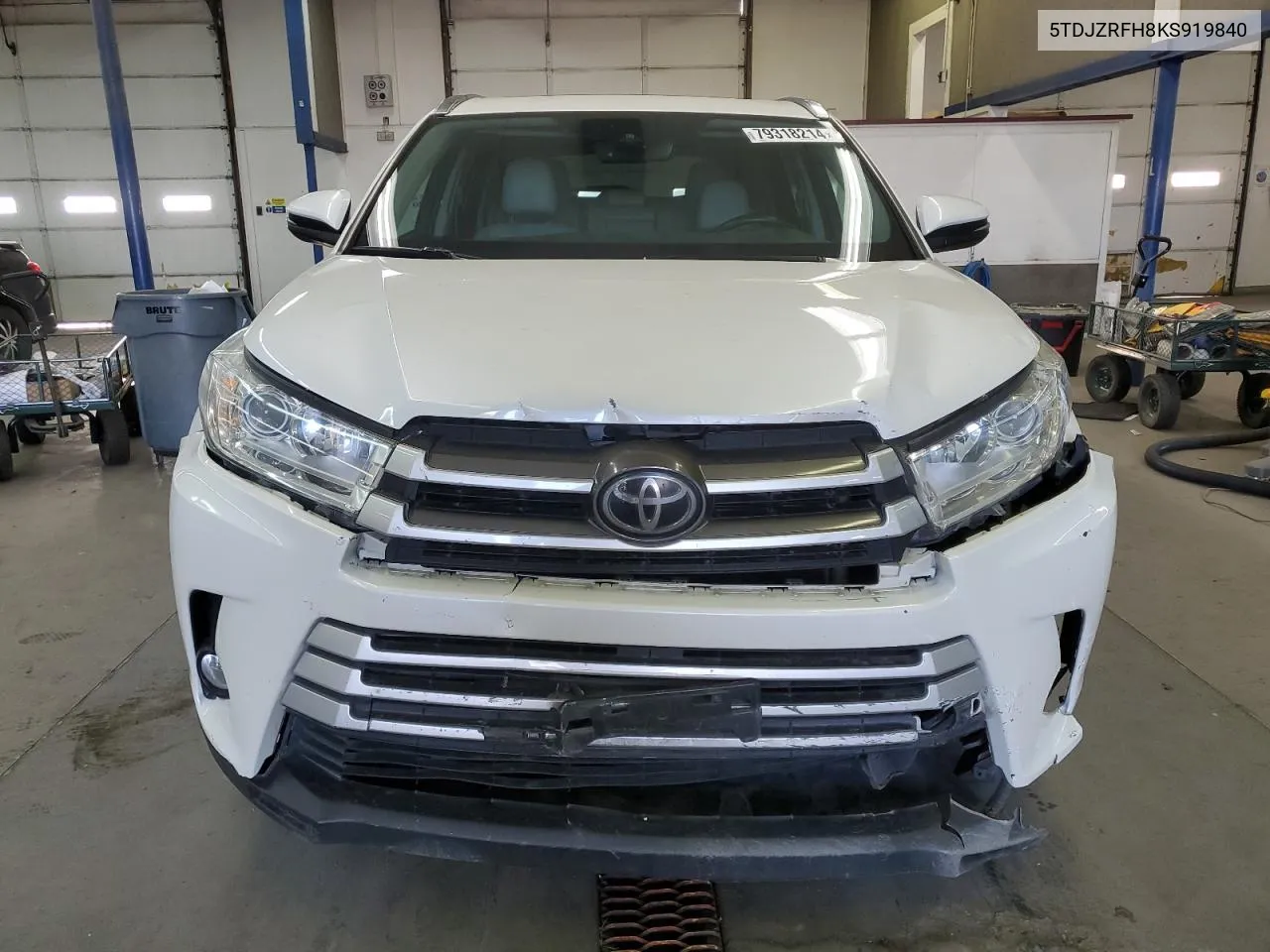 2019 Toyota Highlander Se VIN: 5TDJZRFH8KS919840 Lot: 79318214