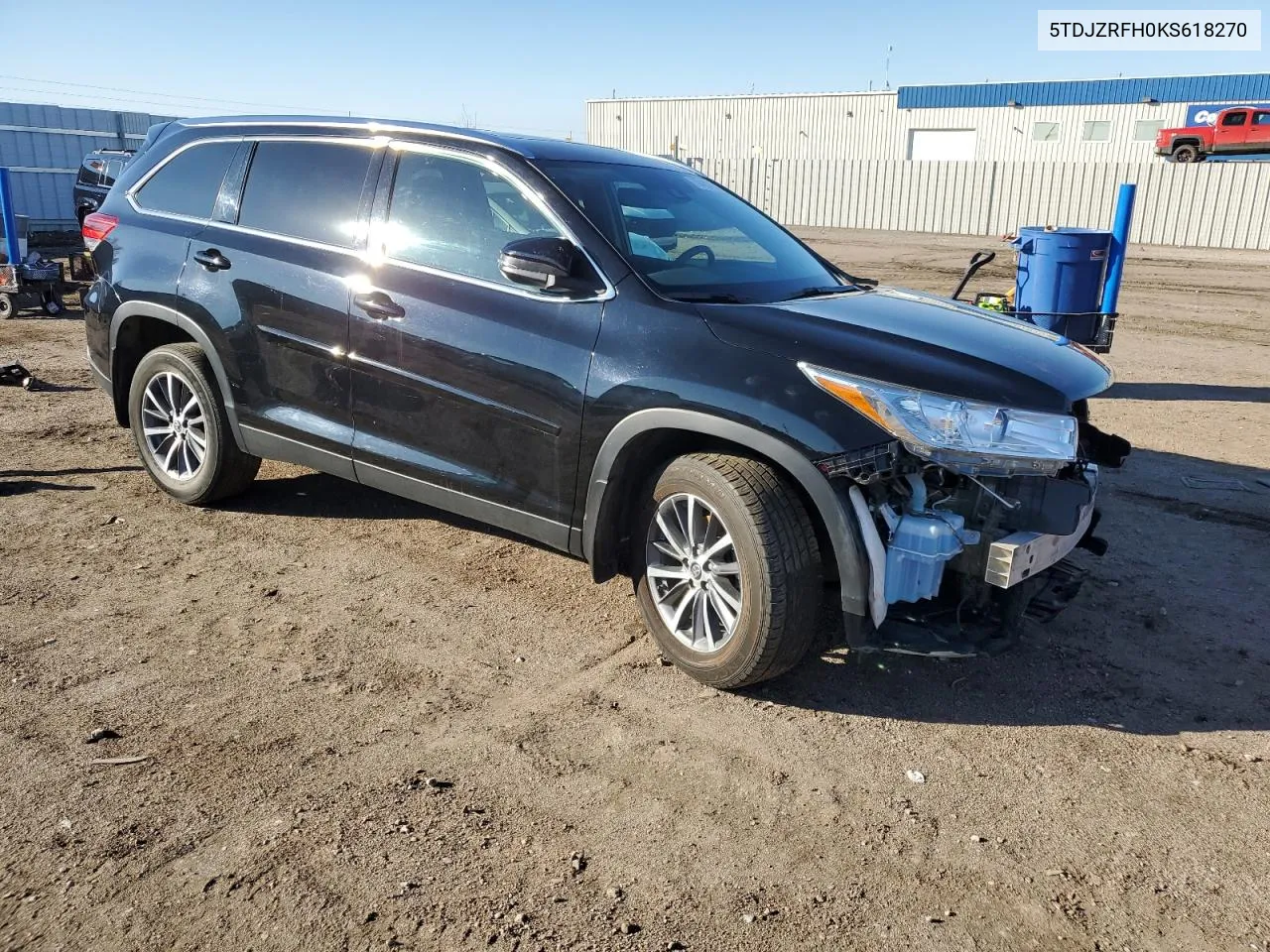 2019 Toyota Highlander Se VIN: 5TDJZRFH0KS618270 Lot: 79435774