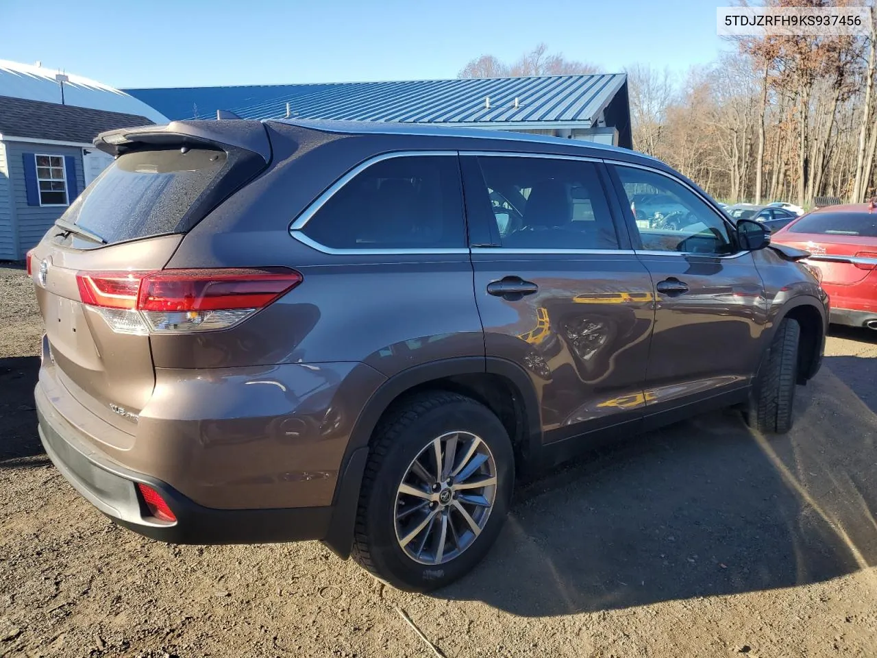 2019 Toyota Highlander Se VIN: 5TDJZRFH9KS937456 Lot: 79634584