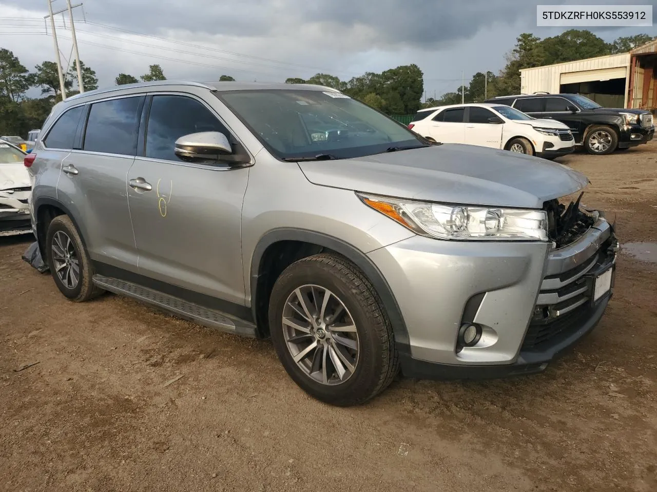 2019 Toyota Highlander Se VIN: 5TDKZRFH0KS553912 Lot: 79828274