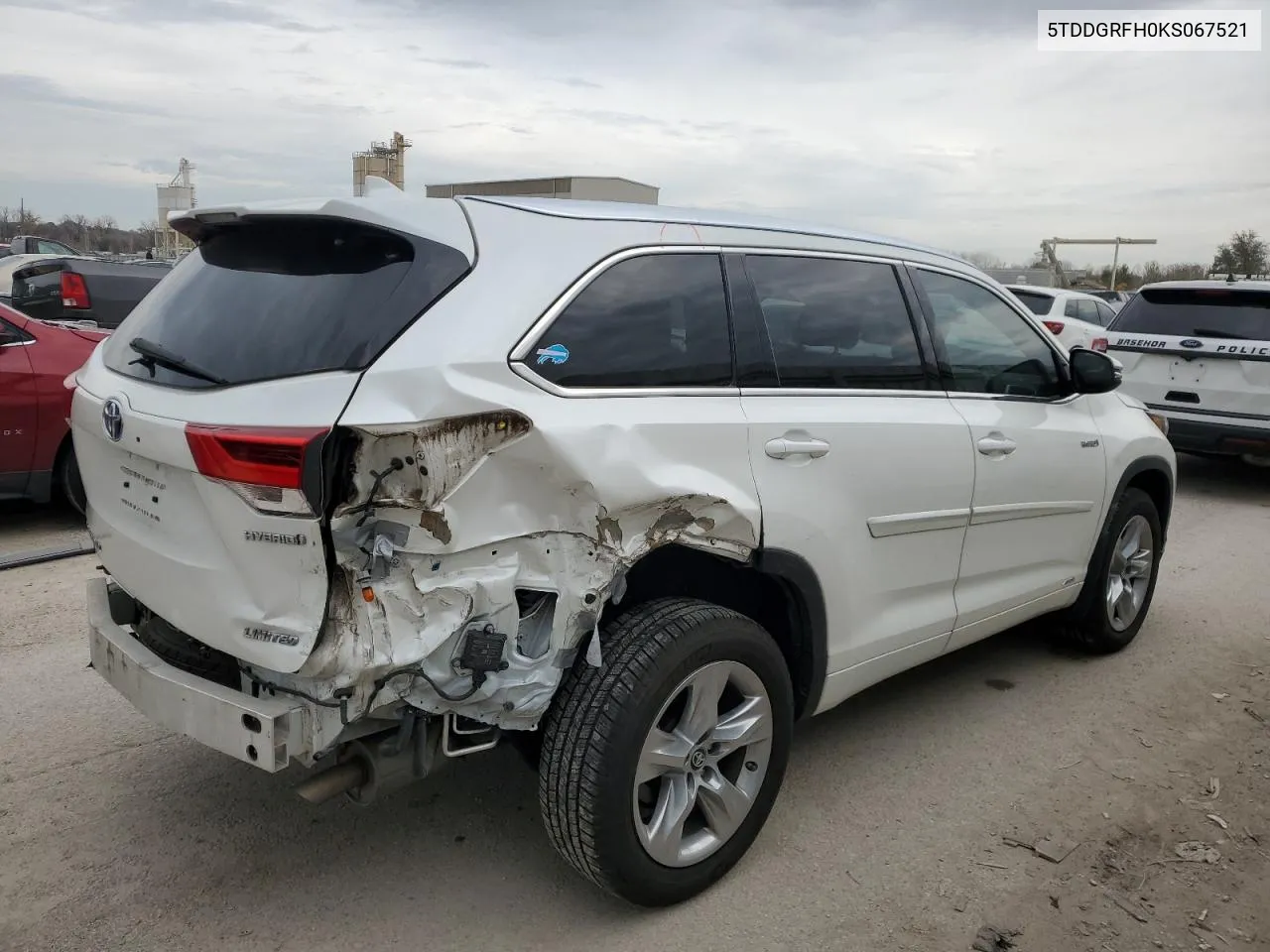 5TDDGRFH0KS067521 2019 Toyota Highlander Hybrid Limited