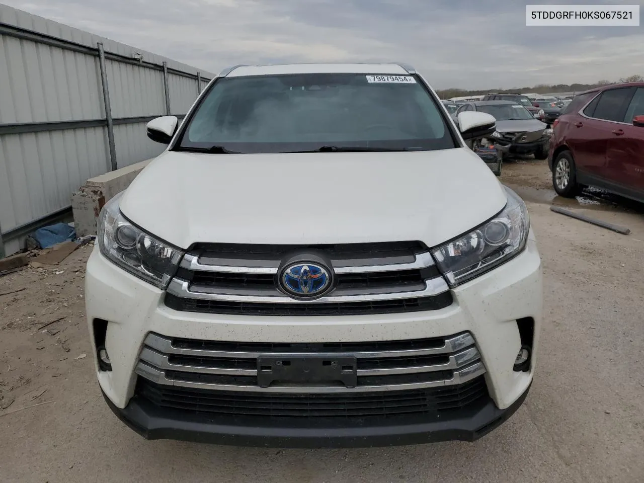 5TDDGRFH0KS067521 2019 Toyota Highlander Hybrid Limited