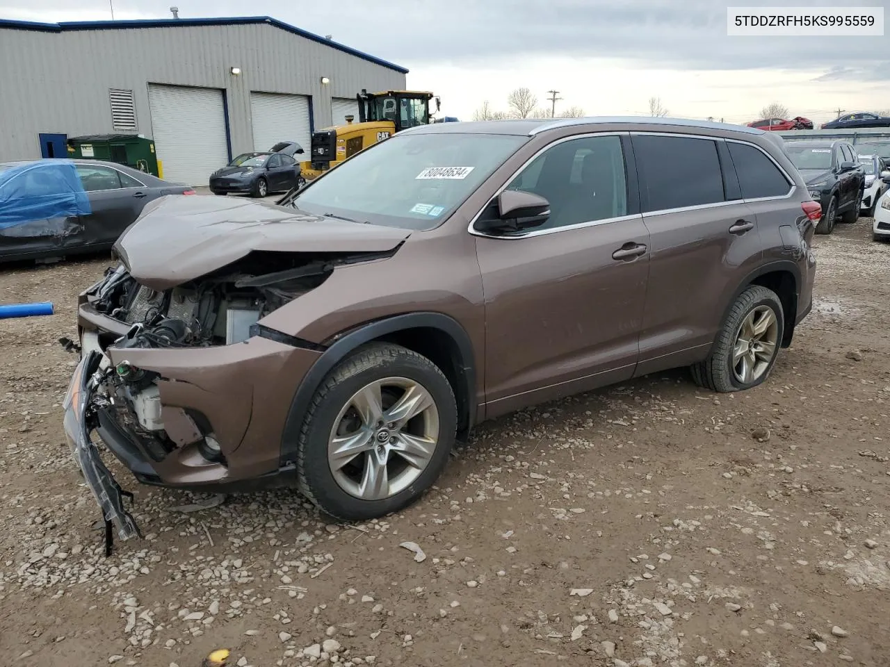 2019 Toyota Highlander Limited VIN: 5TDDZRFH5KS995559 Lot: 80048634