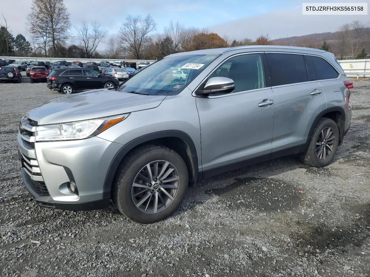 2019 Toyota Highlander Se VIN: 5TDJZRFH3KS565158 Lot: 80377234