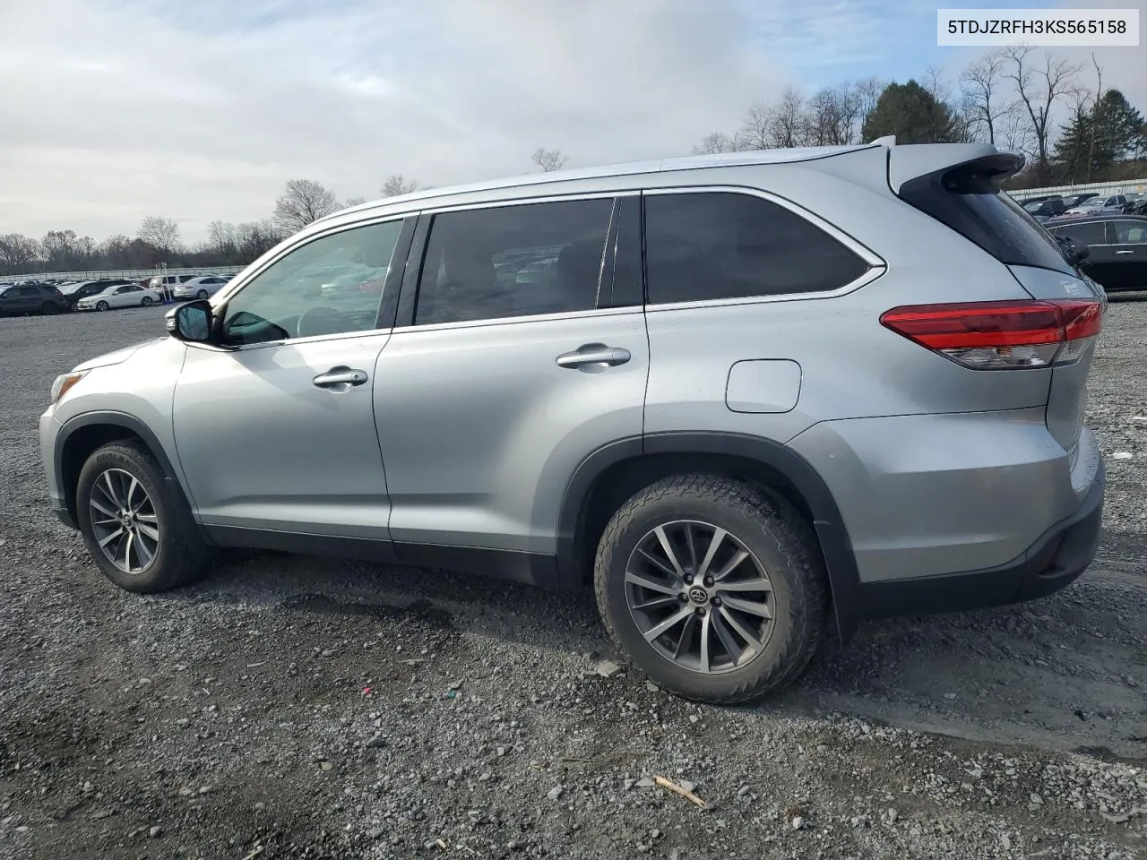 2019 Toyota Highlander Se VIN: 5TDJZRFH3KS565158 Lot: 80377234