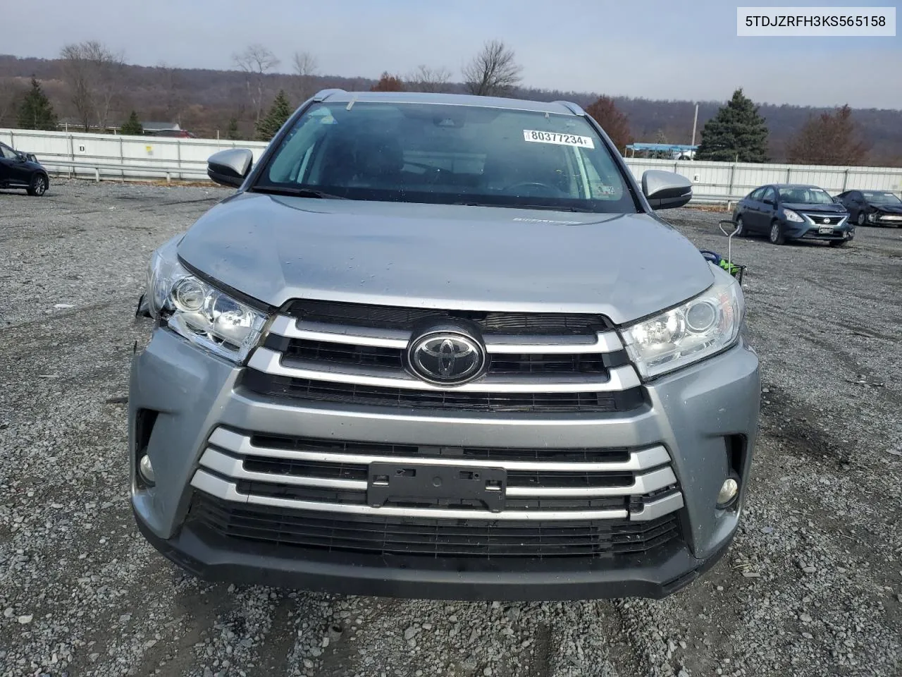 2019 Toyota Highlander Se VIN: 5TDJZRFH3KS565158 Lot: 80377234