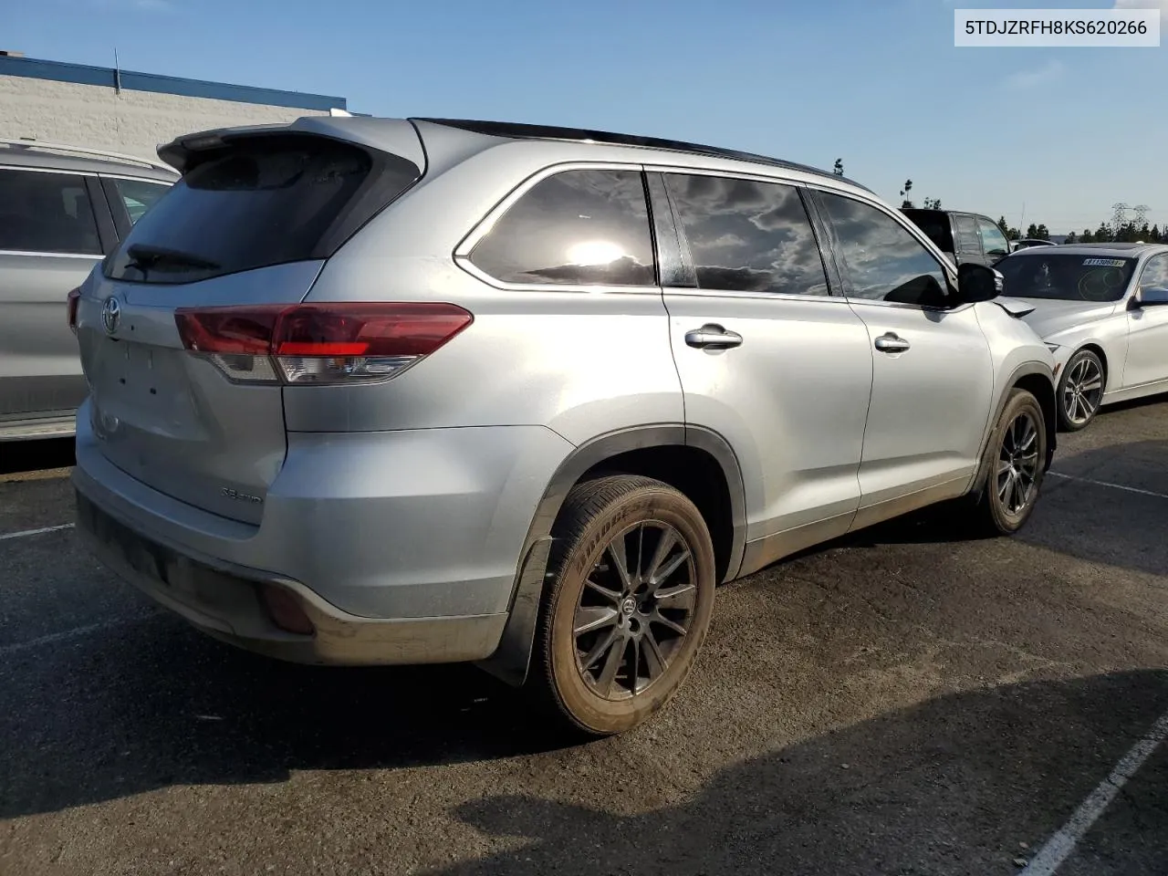 2019 Toyota Highlander Se VIN: 5TDJZRFH8KS620266 Lot: 80973784