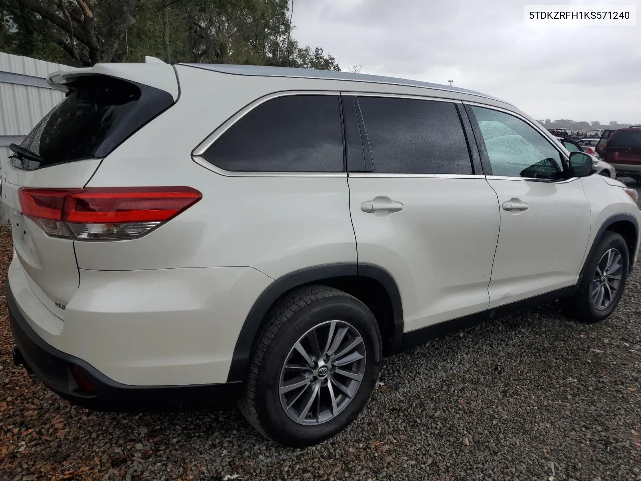 2019 Toyota Highlander Se VIN: 5TDKZRFH1KS571240 Lot: 81410764