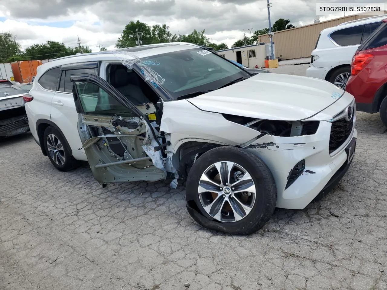 2020 Toyota Highlander Xle VIN: 5TDGZRBH5LS502838 Lot: 53826424