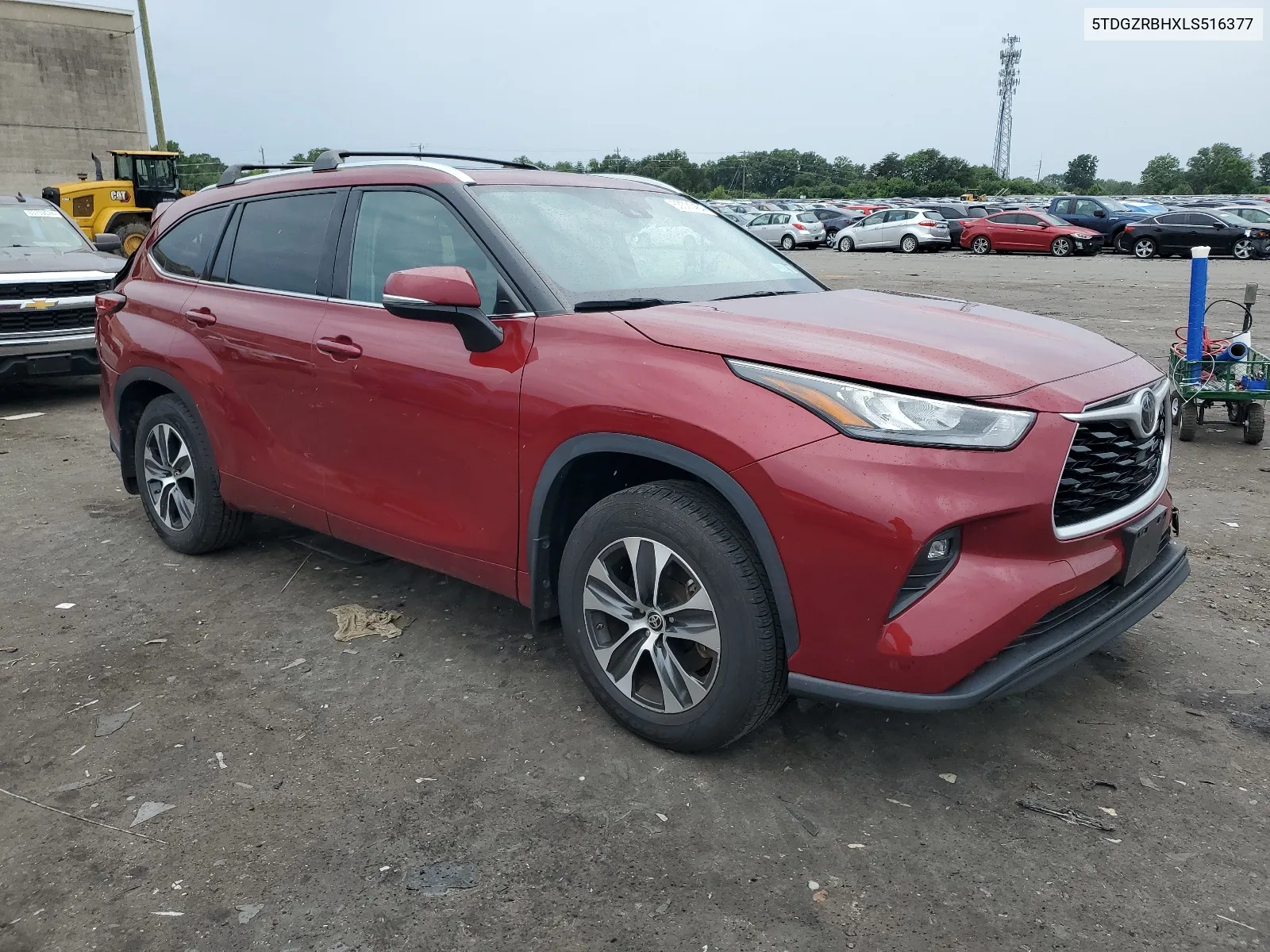 2020 Toyota Highlander Xle VIN: 5TDGZRBHXLS516377 Lot: 63521464