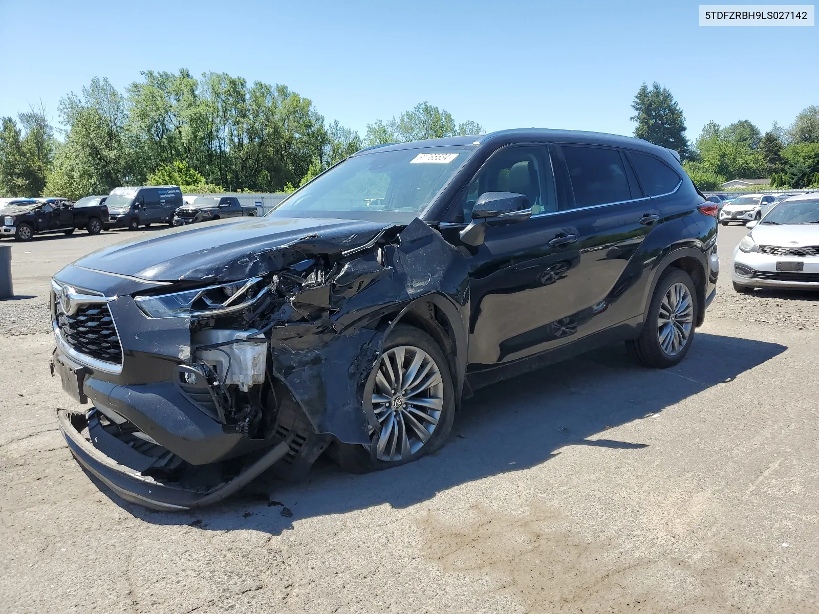 2020 Toyota Highlander Platinum VIN: 5TDFZRBH9LS027142 Lot: 65794774