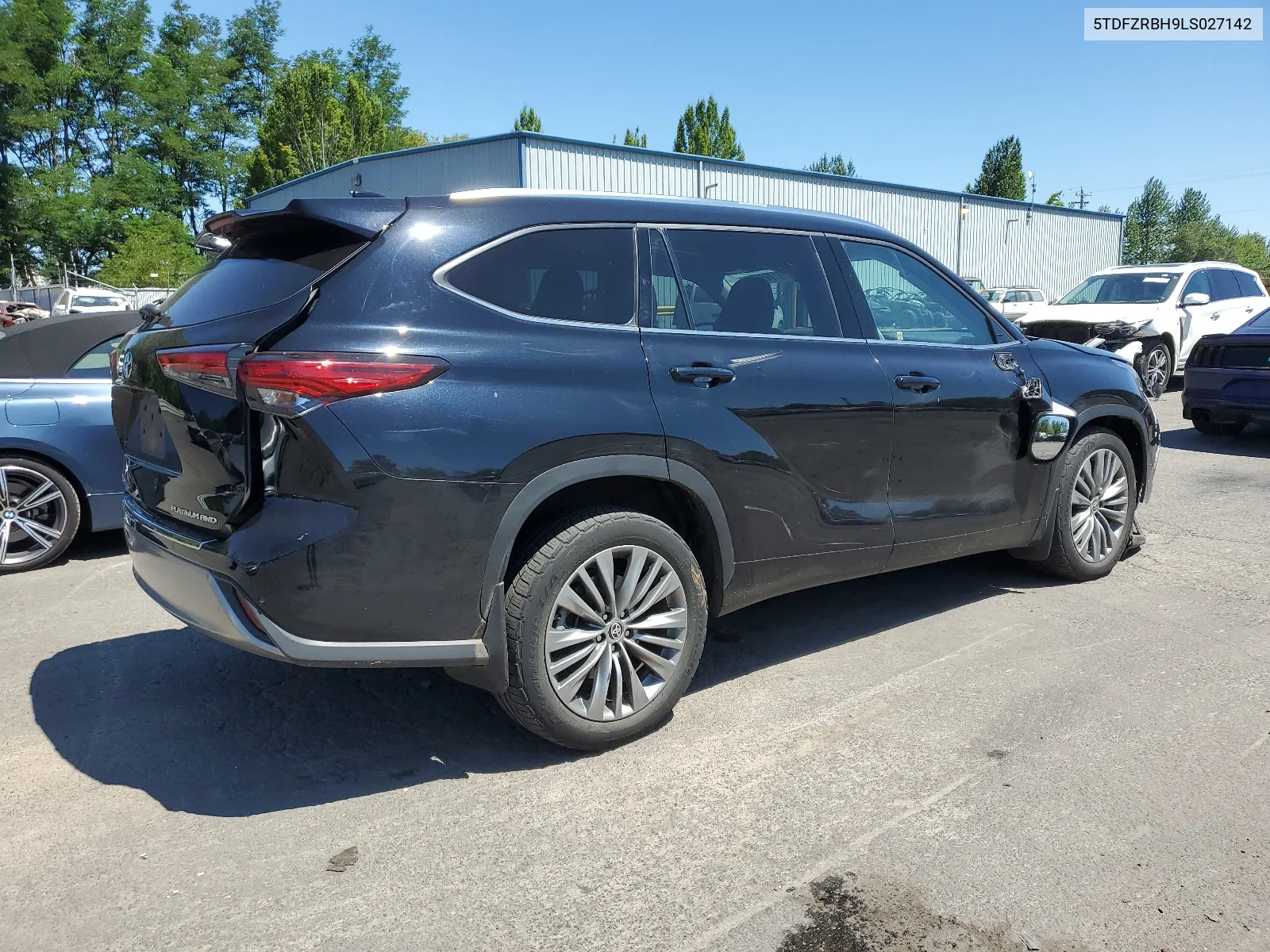 2020 Toyota Highlander Platinum VIN: 5TDFZRBH9LS027142 Lot: 65794774