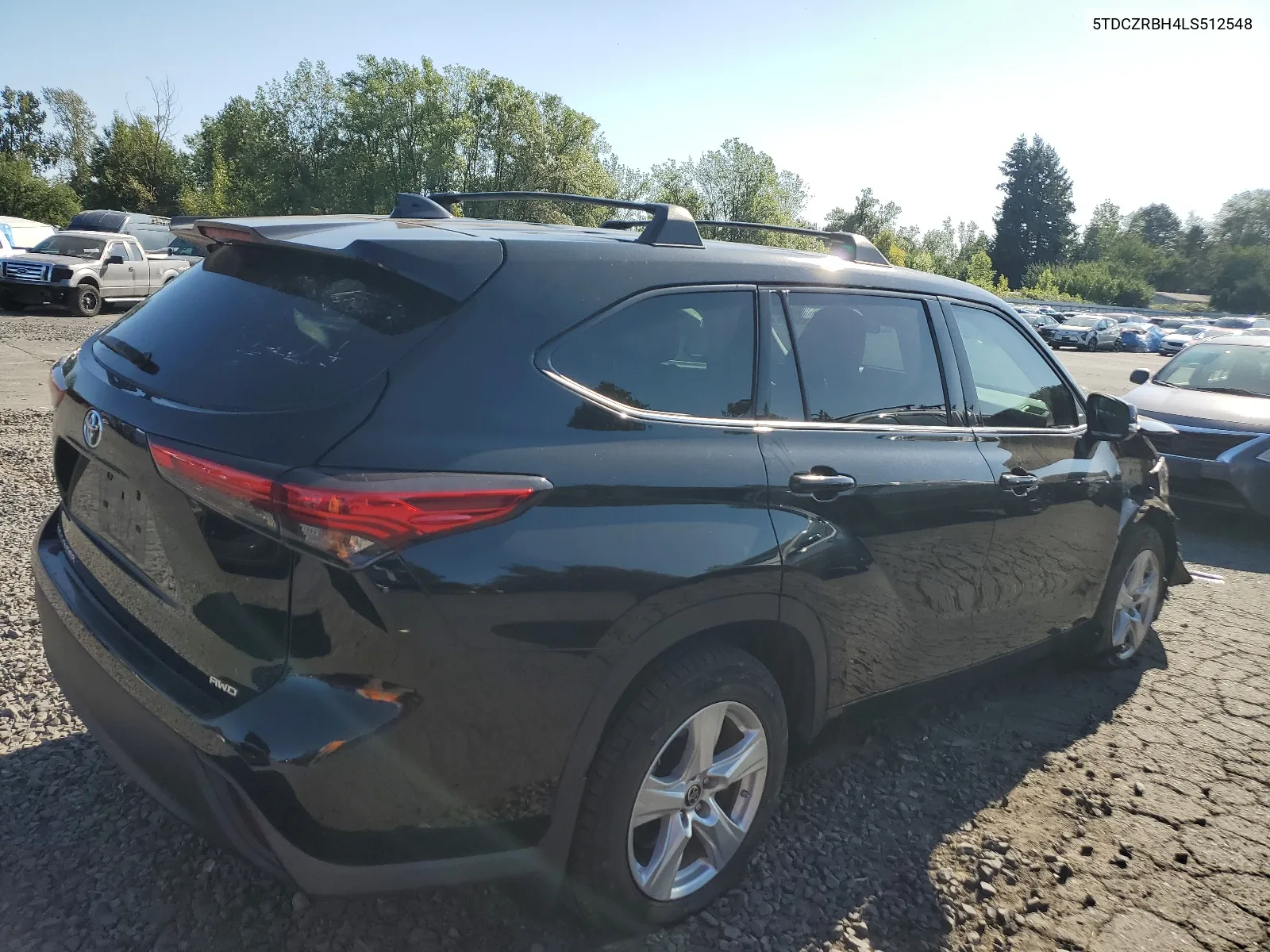 2020 Toyota Highlander L VIN: 5TDCZRBH4LS512548 Lot: 65885874