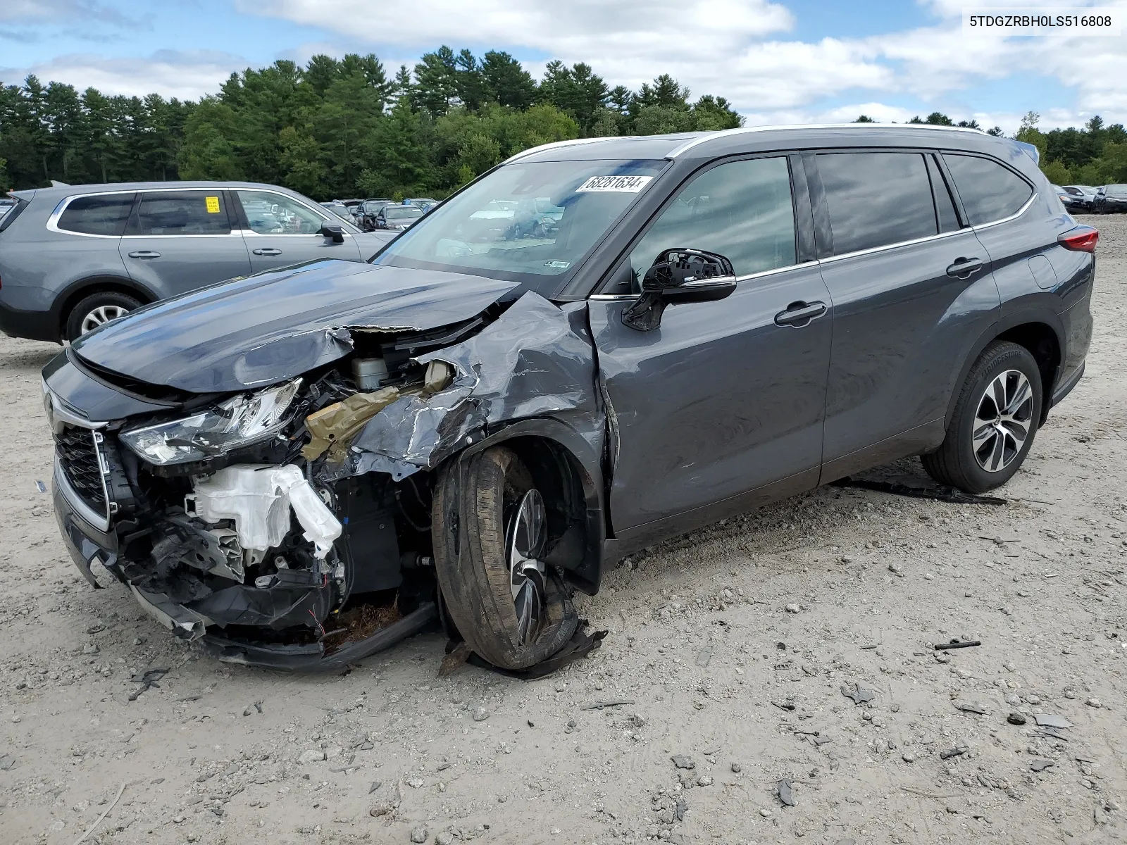 2020 Toyota Highlander Xle VIN: 5TDGZRBH0LS516808 Lot: 68281634