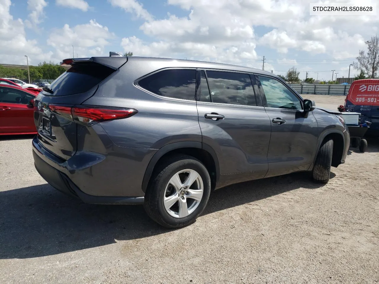 2020 Toyota Highlander L VIN: 5TDCZRAH2LS508628 Lot: 68329564