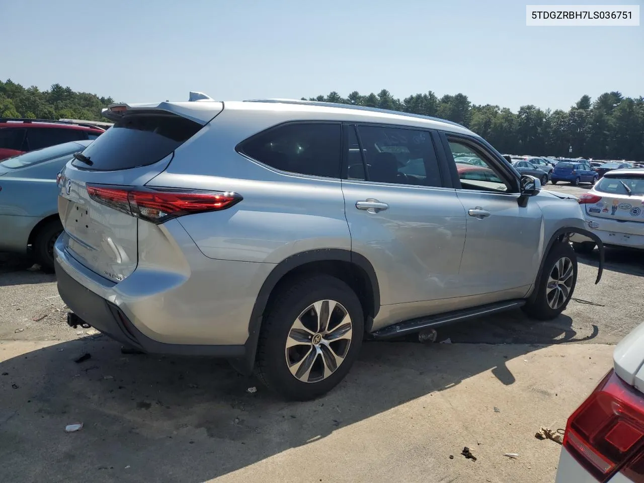 2020 Toyota Highlander Xle VIN: 5TDGZRBH7LS036751 Lot: 68649804