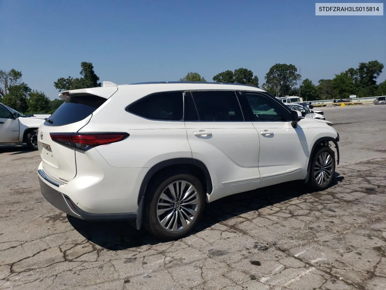 2020 Toyota Highlander Platinum VIN: 5TDFZRAH3LS015814 Lot: 68702454