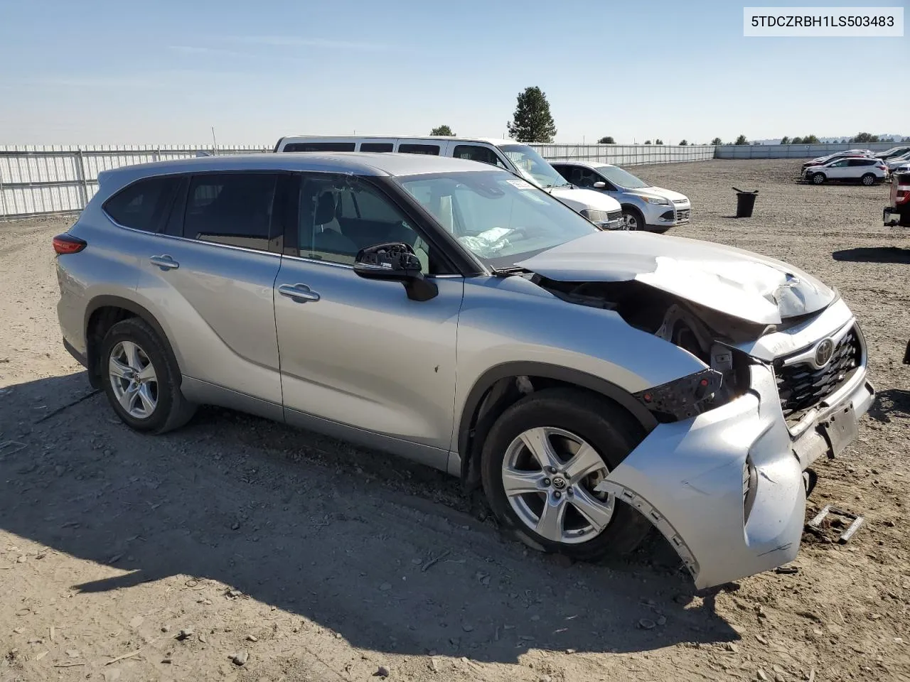 2020 Toyota Highlander L VIN: 5TDCZRBH1LS503483 Lot: 69920294