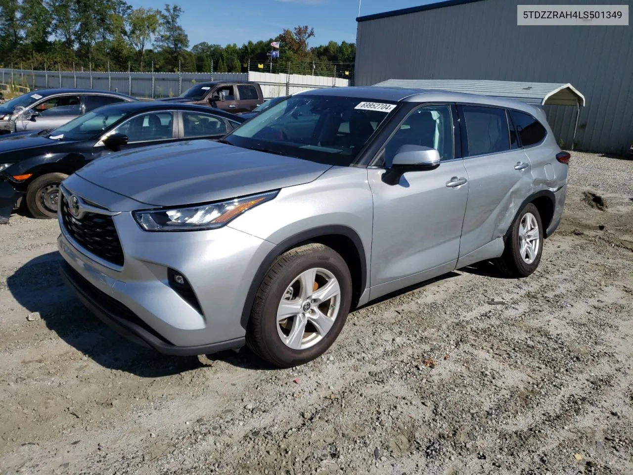 2020 Toyota Highlander L VIN: 5TDZZRAH4LS501349 Lot: 69952704