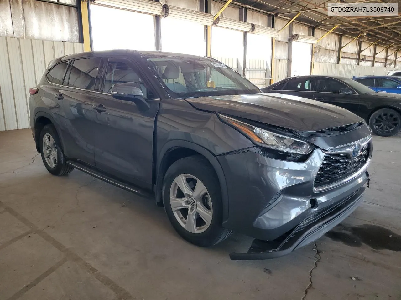 2020 Toyota Highlander L VIN: 5TDCZRAH7LS508740 Lot: 70064274