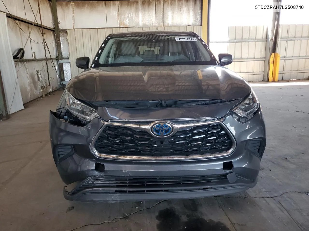 2020 Toyota Highlander L VIN: 5TDCZRAH7LS508740 Lot: 70064274